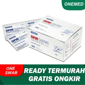 ONEMED ONE SWAB KAPAS ALKOHOL TISSUE ALKOHOL ISI 50 PCS & 100 PCS