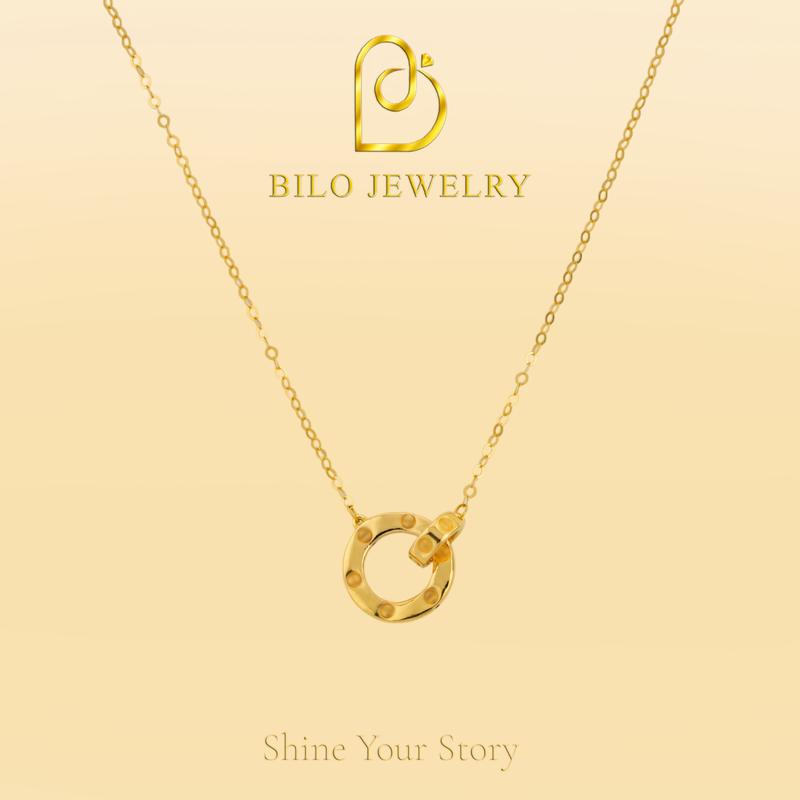 Phụ kiện dây chuyền vòng tròn rỗng Bilo Jewelry • Phụ kiện thời trang