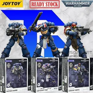 JOYTOY 1/18 Warhammer 40K SPACE MARINE 2 Collectors Edition With LED Ultramarines - Lieutenant Titus JT01369 - Sergeant Gadriel JT001376 - Brother Chairon JT01383 Action Figure