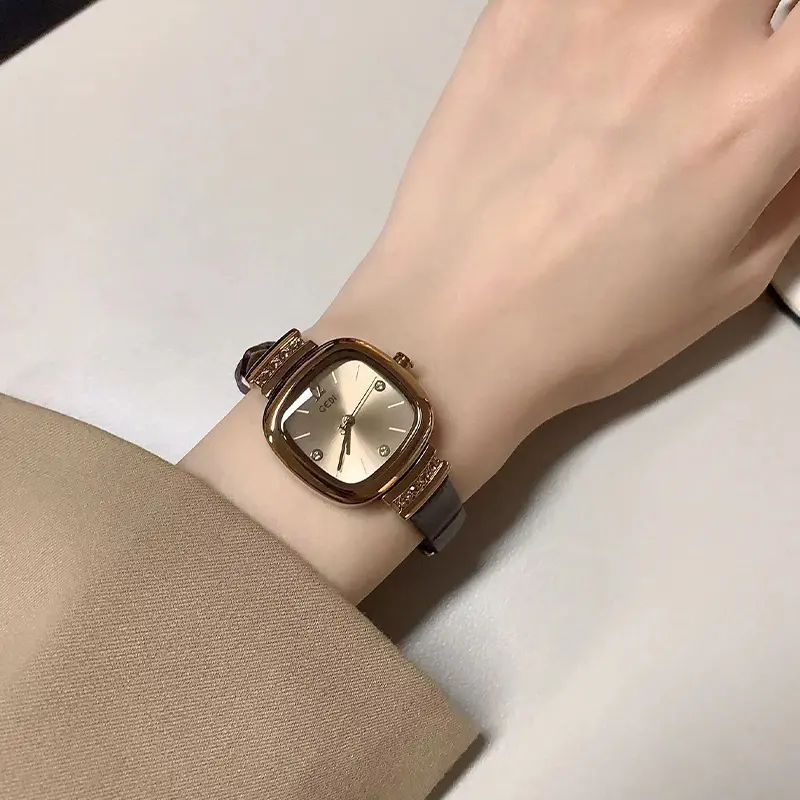 Đồng Hồ Hvan, AW24, Đồng Hồ Nữ, Thời Trang, Phong Cách Sang Trọng, Thường Ngày, Không Thấm Nước, 2024, 【 hvan21031 】