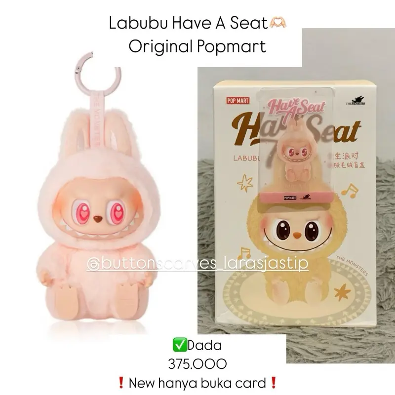 [READY STOCK] LABUBU HAVE A SEAT ORIGINAL POP MART