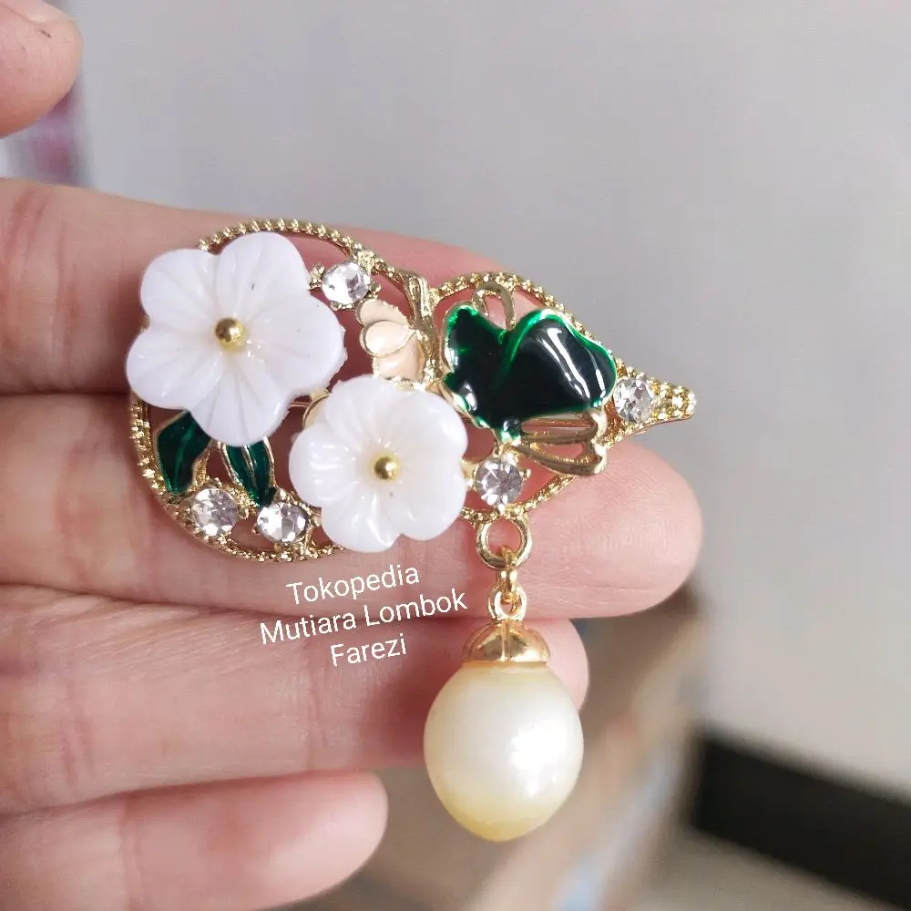 Bros Mutiara LAUT berat 1,900 gr Mutiara Lombok Mutiara Original Asli
