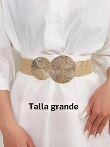 Cinturón de diseño geométrico estilo boho para mujer, cinturón tejido de moda vintage, accesorios de ropa de moda para decoración diaria y de fiesta