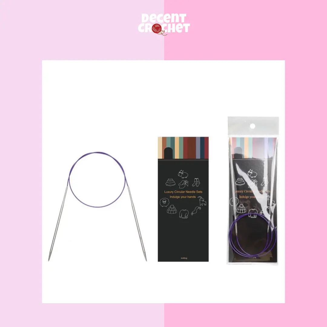 [40CM] Circular Knitting Needle Stainless Steel Panjang
