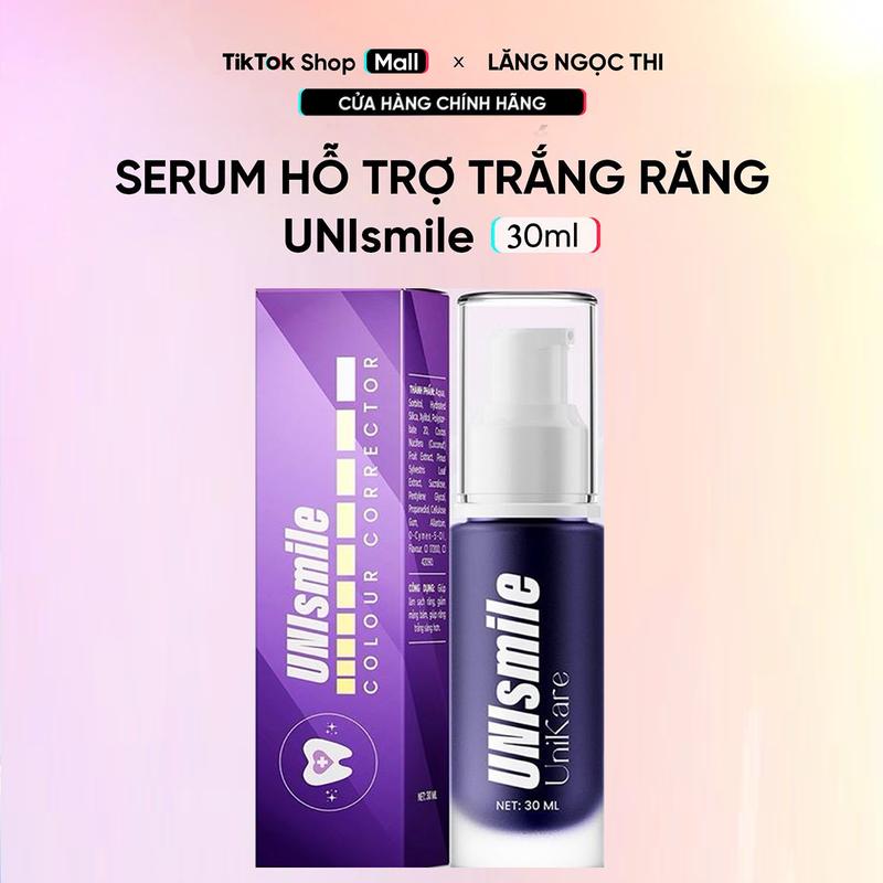 Serum Hỗ Trợ Trắng Răng Unismile 30ml Hỗ Trợ Cải Thiện Vàng Răng Unikare