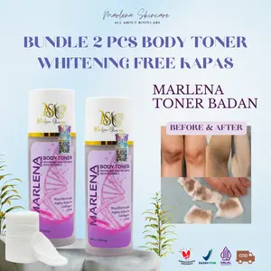 BUNDLING 2 TONER BADAN WHITENING MARLENA BPOM FREE KAPAS