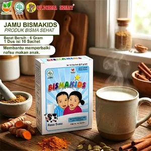 Jamu Bismakids - Membantu memperbaiki nafsu makan anak // Bubuk // 7 Gram // Isi 10 pcs
