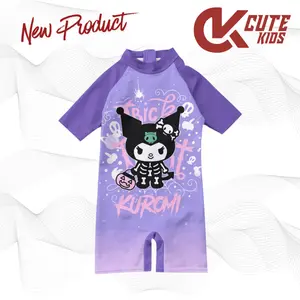 Kuromi Baju Renang Anak Perempuan Umur 1-10 Tahun Desain Lucu Warna Ungu dan Pink