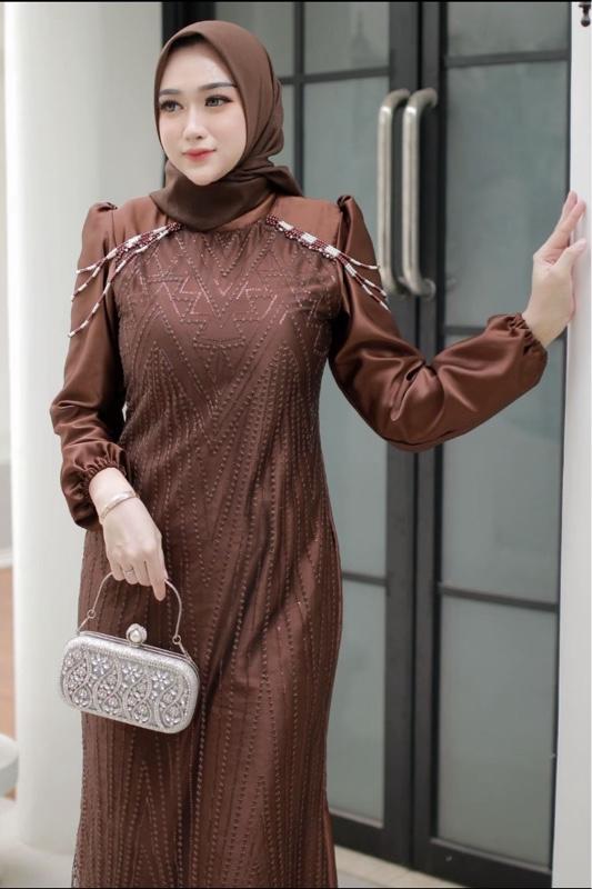 Anindya Dress Mewah Pesta Gamis Cantik Wanita