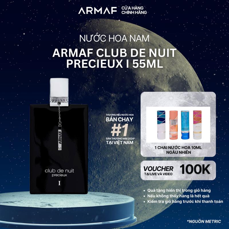 HuynhDangThong x Armaf Nước hoa nam Armaf CLUB DE NUIT PRECIEUX 1 EXTRAIT DE PARFUM EDP 55ML