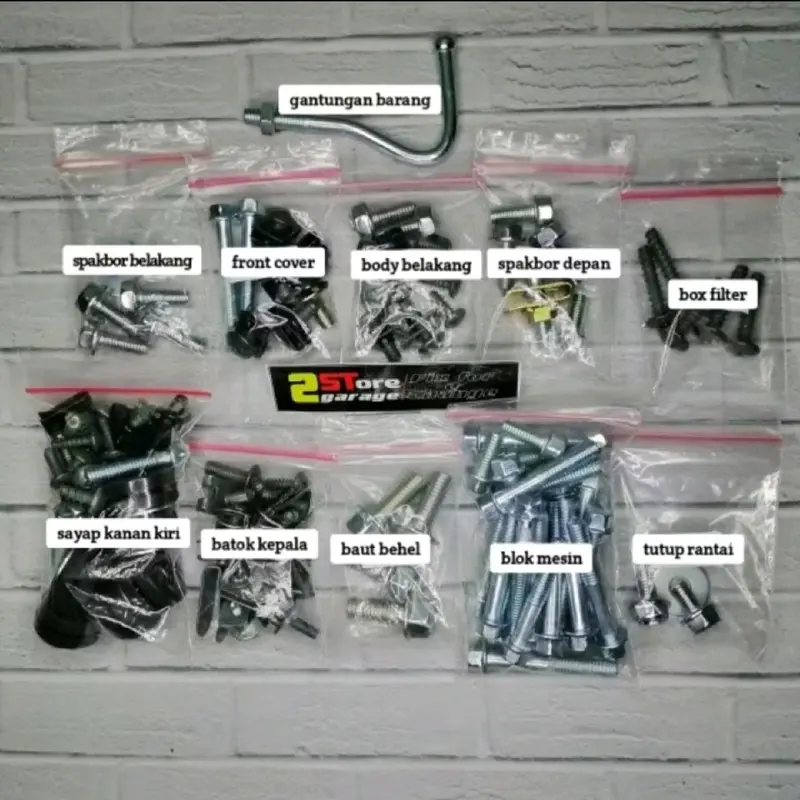 Baud body lengkap Supra X 125 R Fullset / Baut Bodi lengkap supra X 125 D fullset Motorcycle hondaa body set supra x 125 4