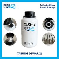 Gambar Pureair Tabung Dewar Container Liquid Nitrogen 2 Liter - Packing Kayu dari Pureair Surabaya Kota Surabaya 1 Tokopedia