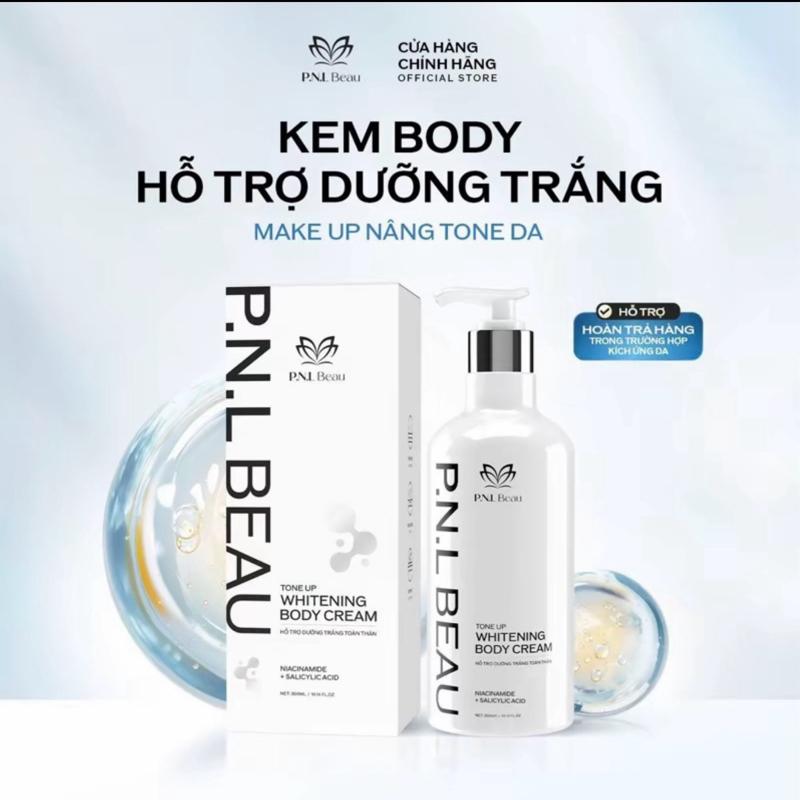    Bản mới    Kem Body Hỗ Trợ Làm Sáng Da PNLBeau 300gram   Làm Trắng+ Chống Nắng 50+  Dưỡng Da Body 
