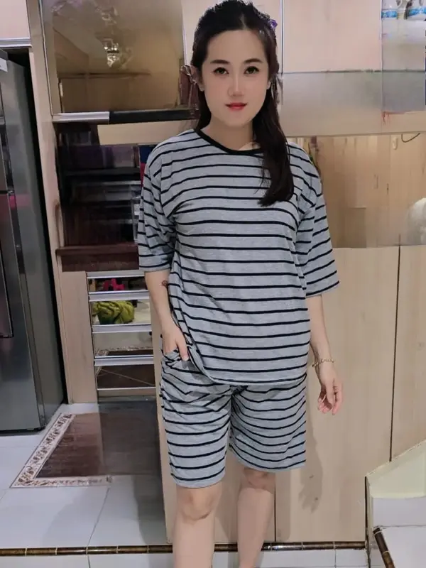 STELAN MOTIF SALUR CELANA PENDEK- STELAN JUMBO-STELAN DEWASA-ONE SET-BAJU DAN CELANA 3