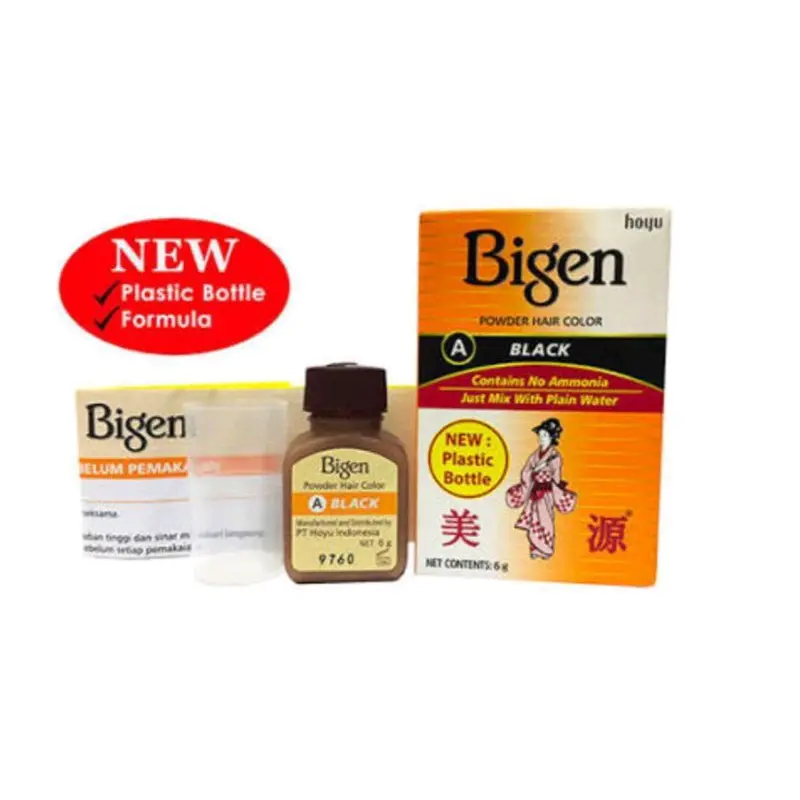 Bigen semir rambut hitam menutup uban Dye Cat 1