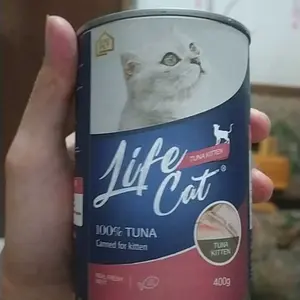 Gosend Makanan Kucing Wet Food Kaleng kornet Life Cat 400 Gram
