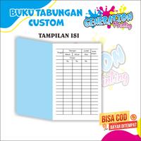 Gambar BUKU TABUNGAN CUSTOM DESAIN NAMA SEKOLAH/ NAMA USAHA/ NAMA SENDIRI GENERATION PRINTING - BIRU dari Generation Printing Kab. Tasikmalaya 4 Tokopedia