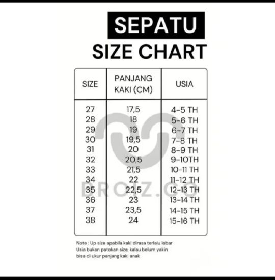 Sepatu anak sekolah laki dan perempuan Paud sampai SD redy stok size 28 - 37