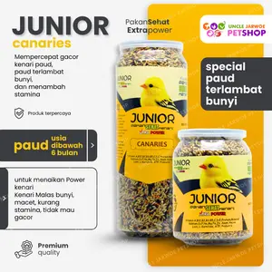JUNIOR Pakan Sehat Kenari untuk Paud Cepat Gacor