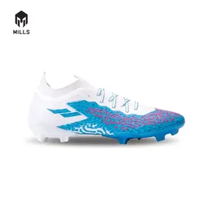 MILLS Sepatu Sepakbola Triton Genome Elite FG White / Ocean Blue / Pink 9303004 / Ready Size 37 - 44
