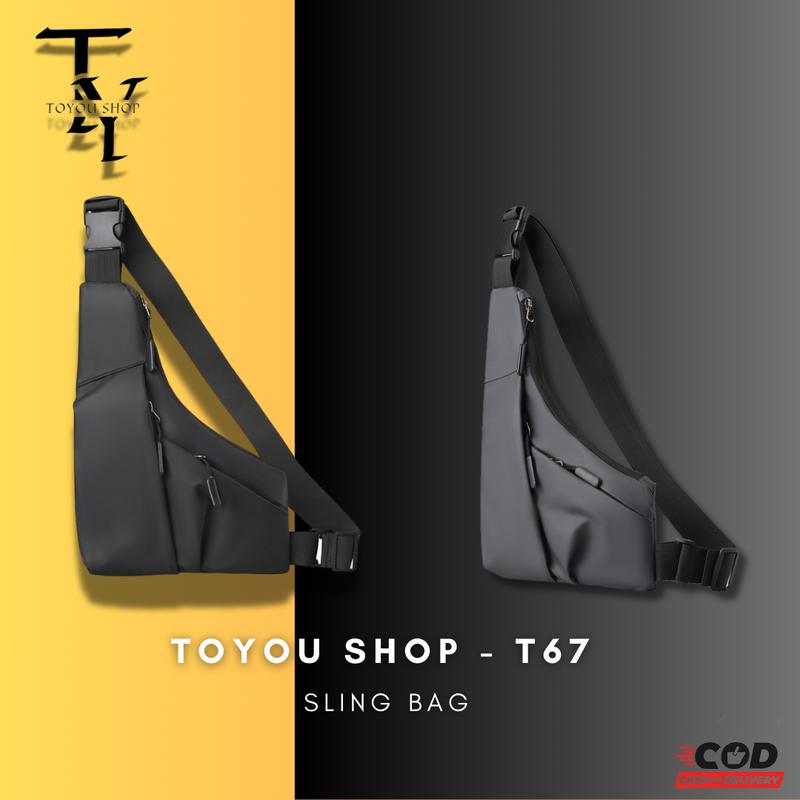 [TOYOU SHOP T67] TAS SELEMPANG | TAS BAHU PRIA | SLING BAG | WAIST BAG | WATERPROOF SHOULDER BAG 1