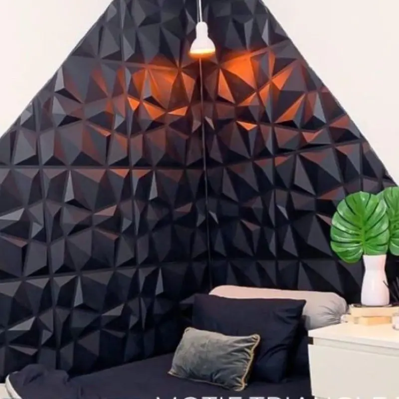 Wallpaper Dinding Foam Wallfoam Brickfoam 3D Dekor Kamar Motif Diamond