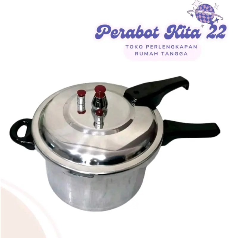 Panci Presto New Viva Pressure Cooker / 18cm / 20 cm / 24 cm / Panci Pelunak Tulang / Stainles Steel Bahan Kuat / Panci Presto New Viva 6
