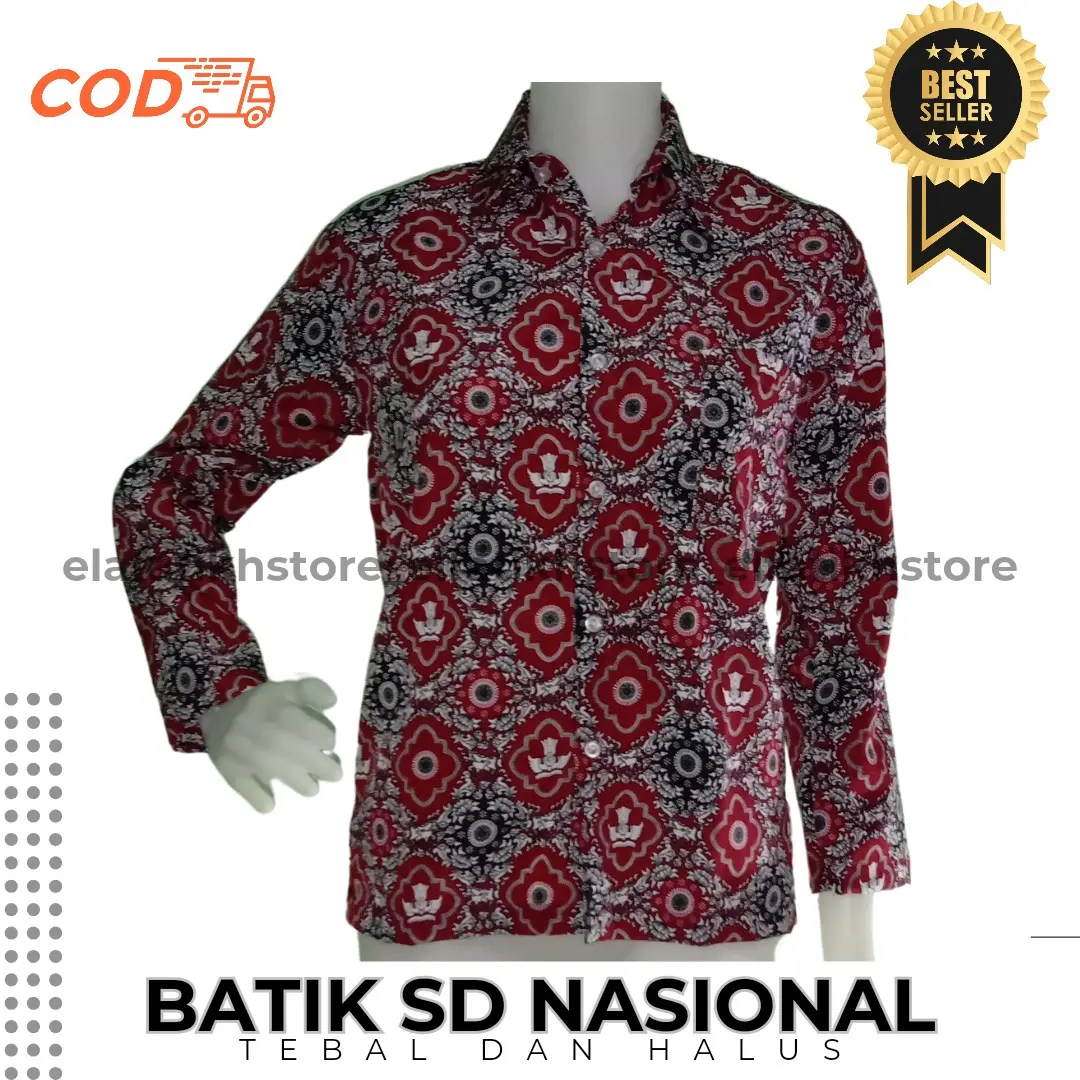 seragam sekolah BATIK SD lengan panjang laki laki dan perempuan