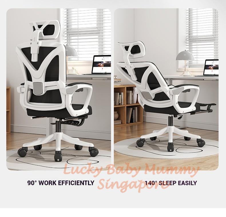 Product Introduction of Fully Adjustable Ergonomic Mesh Office Chair with Lumbar Support and Flip-Up Arms Breathable Mesh Chair 22