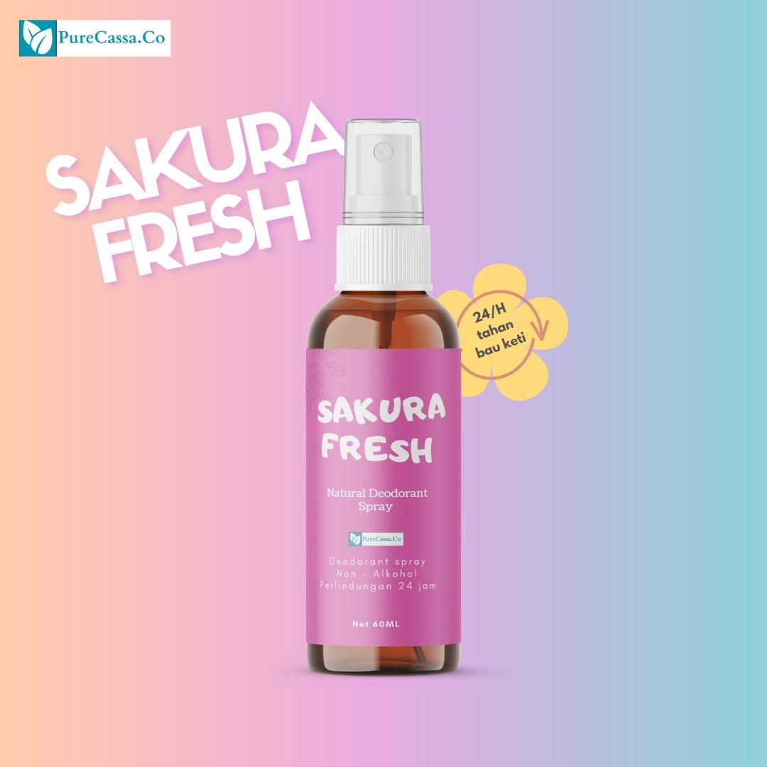 DEODORANT TAWAS SPRAY 60ml purecassa | Organik | Bebas bau ketiak | deodorant & antiperspirant mencerahkan Bebas Alkohol Deodorants & Antiperspirant