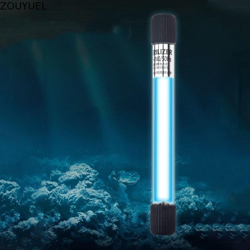 ZOUYUEL Đèn làm sạch bể cá 3/5/7/9/13W Đèn khử trùng bằng tia UV cho bể cá Thủy…