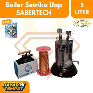 [BISA COD] Boiler Setrika Uap Laundry Sabertech 5L Lengkap / Boiler + Kompor / Boiler