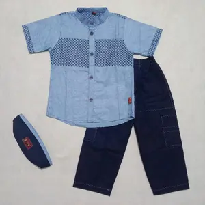 Baju koko anak laki laki A&J Khalifah lengan pendek
