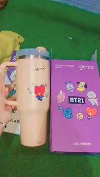 Product Review of Goto [COD] K-Joy X BT21 Tumbler Tahan Dingin Panas Botol Tempat Minum Aesthetic 1.2L from ** ** ** ** ** ** ** 김** 1