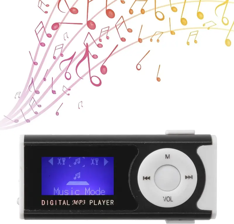 MP3 Player Micro SD Card dengan Klip - Model Terbaru Lagu Lcd 1