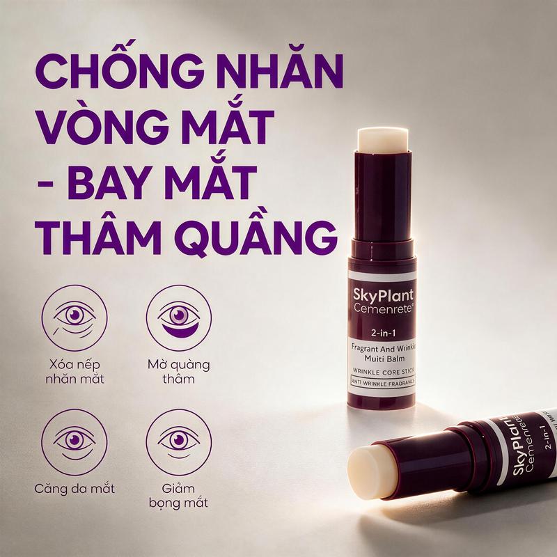 Kem dưỡng mắt thơm SkyPlant đa tác dụng, dạng thỏi 9 g theo công thức Hàn Quốc;…