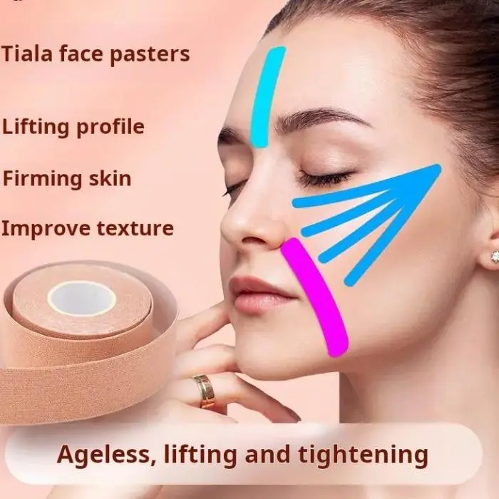 Facial muscle patch, nasolabial fold patch, skin lifting muscle patch, tape, side sleeping lifting patch, skin beauty skin care for women