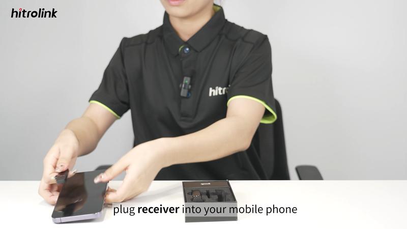 Product Introduction of Wireless lavalier microphone Type-C K20 lapel/collar clip microphone Wireless mobile receiver USB-C charging, plug-in rechargeable, compact and portable, intelligent noise reduction, for: smartphone, audio, wireless live broadcast, Vlog recording video 33