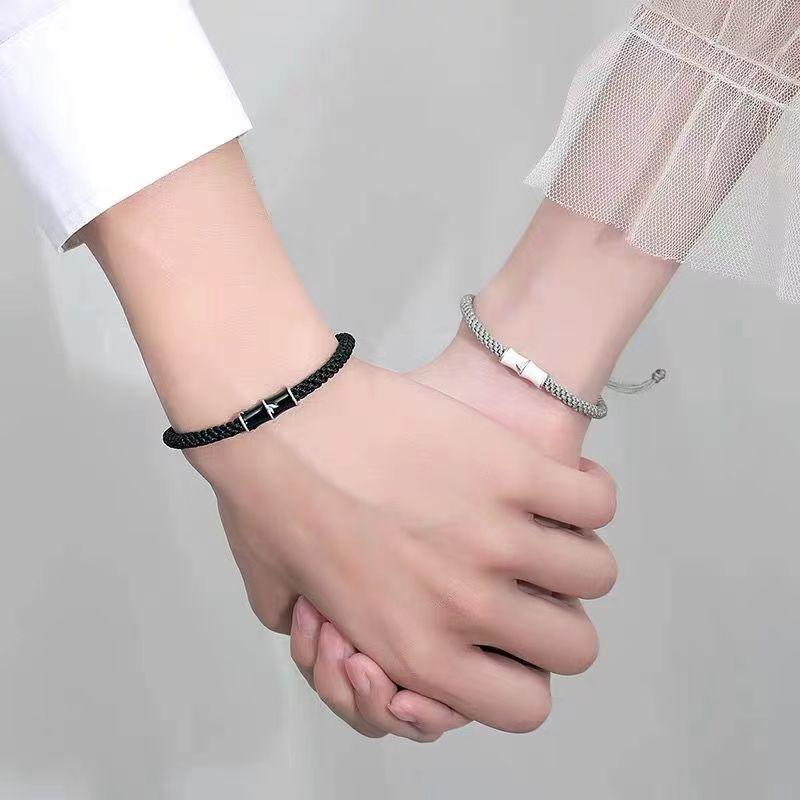 Vòng Tay Cặp Đôi, Chất Liệu Tre, Dành Cho Nam Và Nữ, Thiết Kế Độc Đáo Phong Cách Instagram, Bện Tròn, Hợp Xu hướng, Thích Hợp Cho Học Sinh, Quà Lưu Niệm Phụ Kiện Móc Khoá Móc Khóa Móc Chìa Khoá 1