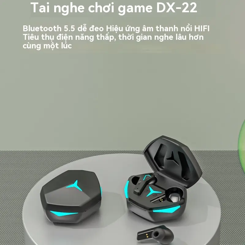 DX22 TWS Wireless Earphone Bluetooth Headphones Noise Canceling Headset Gaming Earbuds headset 4