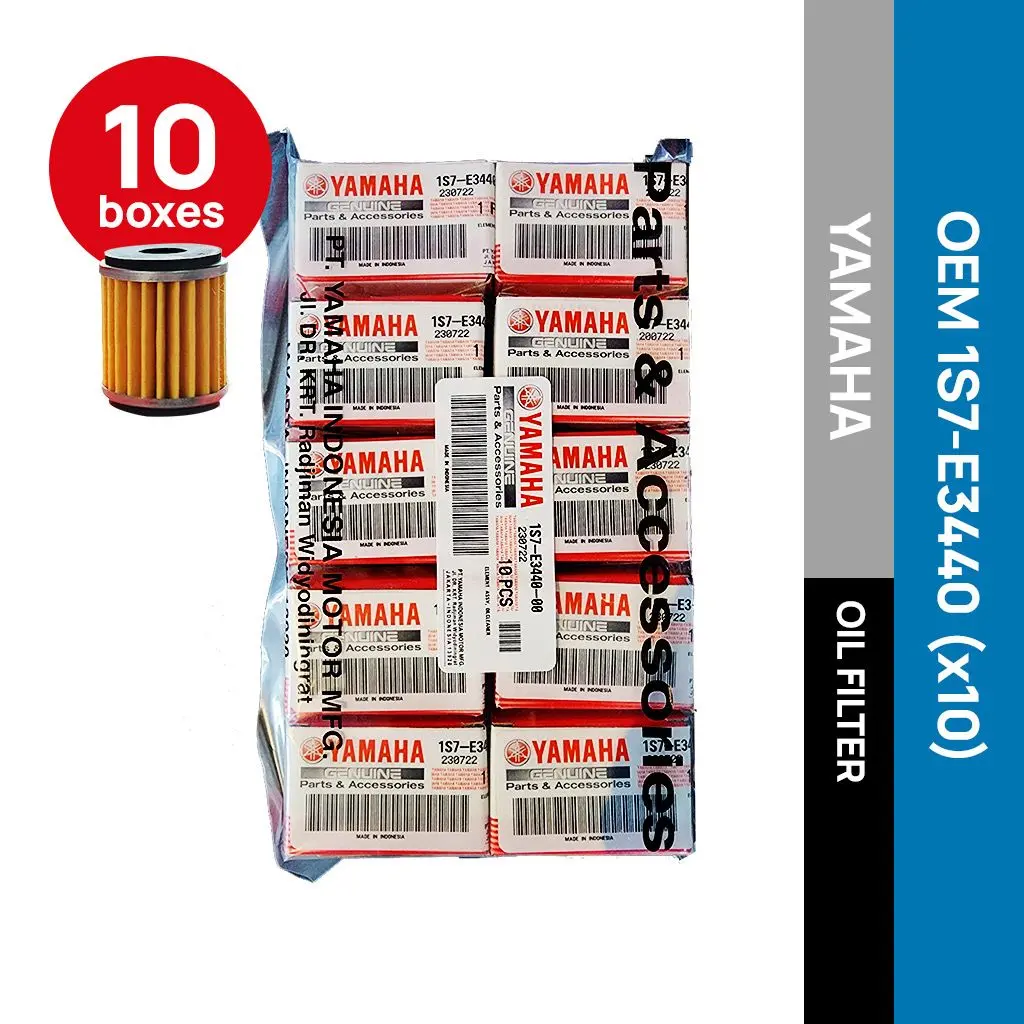 OEM HONG LEONG YAMAHA MOTORCYCLE ENGINE OIL FILTER 1S7-E3440 BUNDLE 10 INDONESIA