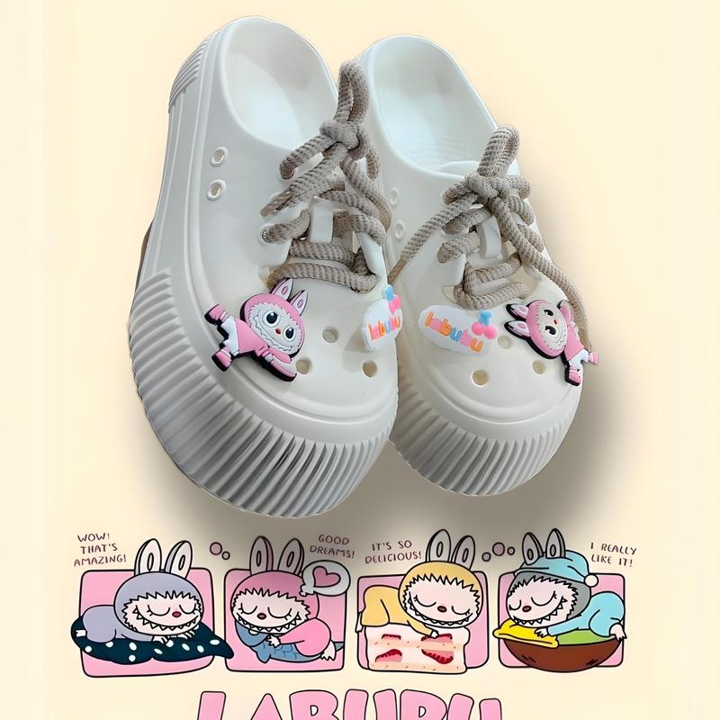 Best Seller. Sepatu Sandal LABUBU Baim Sandal DIY Sepatu Wedges Cewek 9