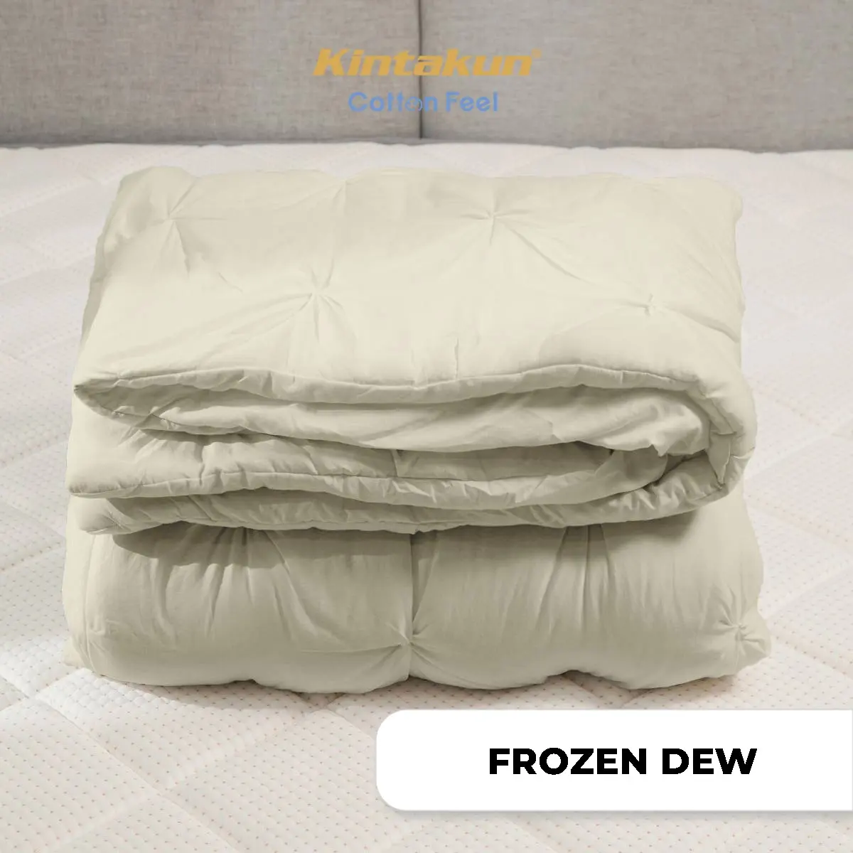 Kintakun Bedcover Pinch Saja Cotton Feel Hanya selimut Ukuran 160 & 220 Halus Lembut Motif Polos Warna Pastel Terbaru