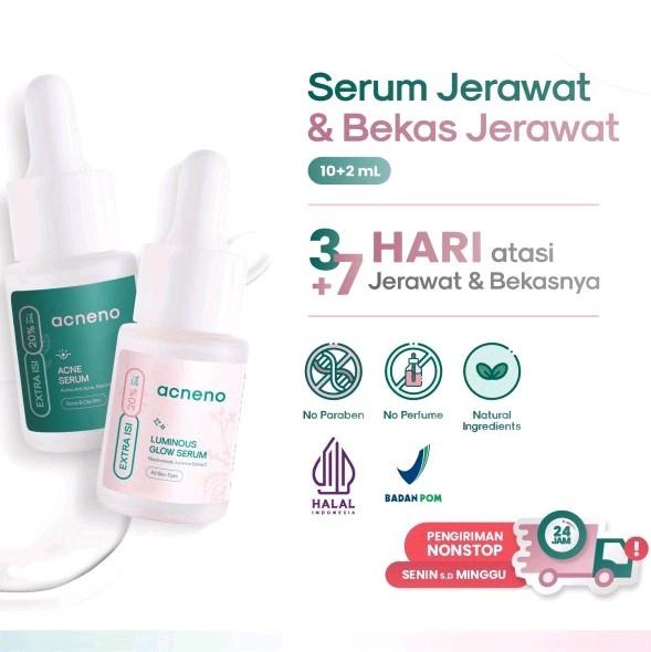 ACNENO serum jerawat & bekas jerawat | 3 hari atasi masalah jerawat BPOM 0