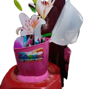 tempat sendok plastik lucky bird dgn penutup