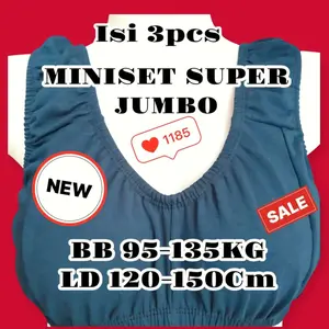 (3 PCS ) Miniset Super Jumbo BRA BH Wanita Dewasa Busa Bisa Untuk Busui LD 120-150CM wide bramurah a br