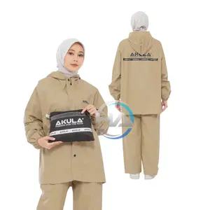Jas Hujan, Raincoat Pria Wanita Atas Bawah Celana by AKULA Dewasa Setelan Tebal