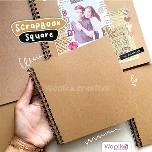 SCRAPBOOK SQUARE 15 x 15 dan 20 x 20 | untuk journaling, menempel foto, menulis dll