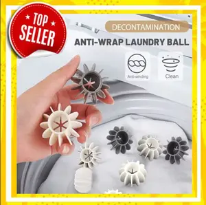 Anti Kusut Laundry Ball Bola Cuci Pembersih Pakaian Karet Silikon Bola Laundry Mesin Cuci Perawatan Baju Celana Anti-Winding Clean