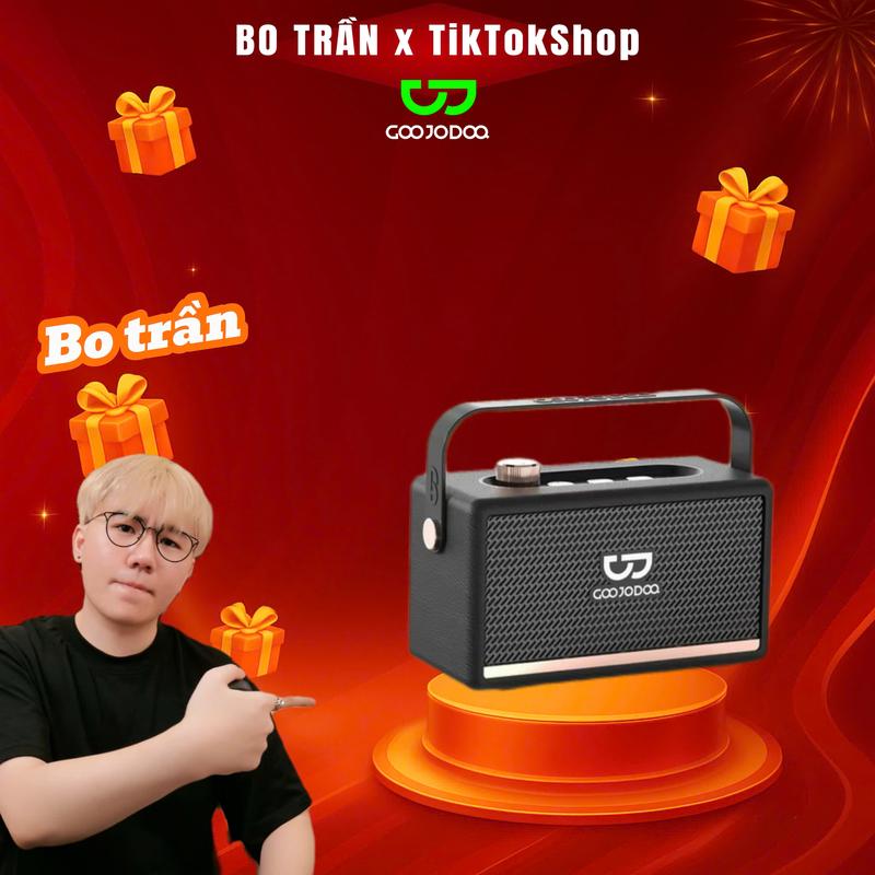 【GOOJODOQ x Bo Trần Loa Bluetooth Goojodoq loa di động không dây phong cách  BT Kết nối không dây Hỗ trợ cuộc gọi rảnh tay Nghe Nhạc